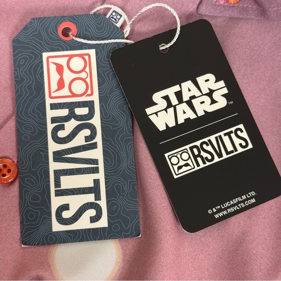 NWT RSVLTS Star Wars Tatooine Print Button-Up Shirt Small - Picture 6 of 9